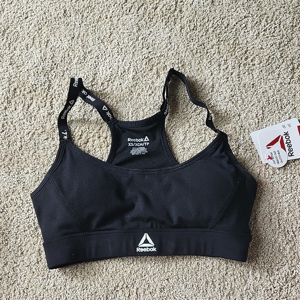 Reebok Black Sports Bra